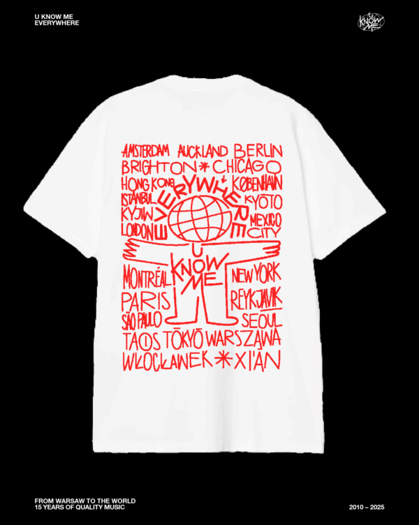 u know me everywhere t-shirt ludzik white