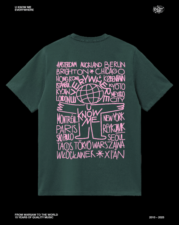 u know me everywhere t-shirt ludzik green